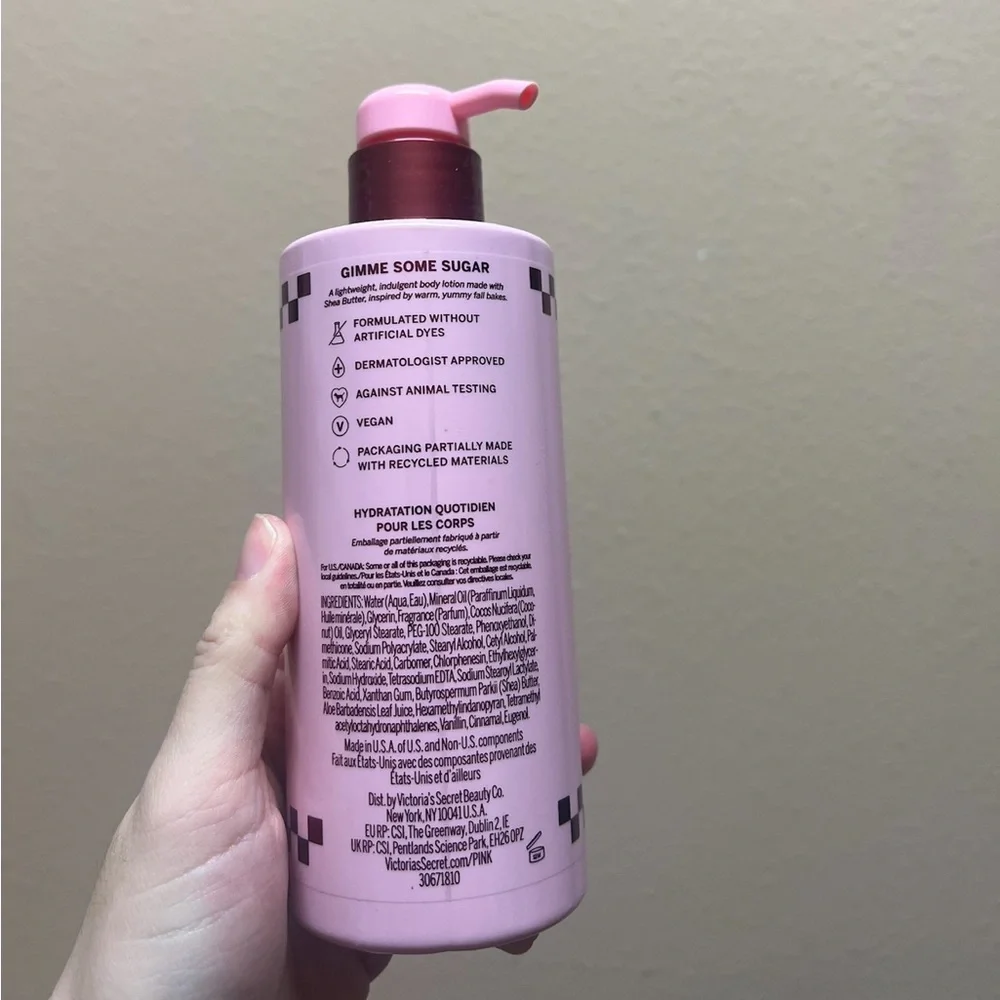 VICTORIA'S SECRET PINK BROWN SUGAR DAILY DRENCH BODY LOTION, 12 oz